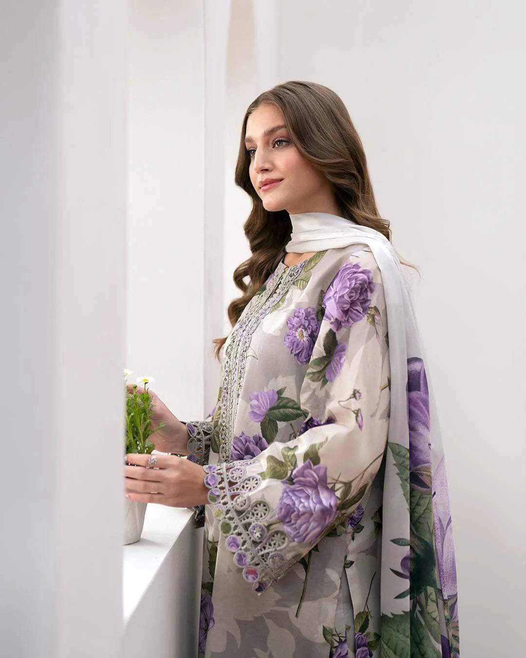 WDR-111| Lawn Cotton Dress
