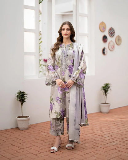 WDR-111| Lawn Cotton Dress