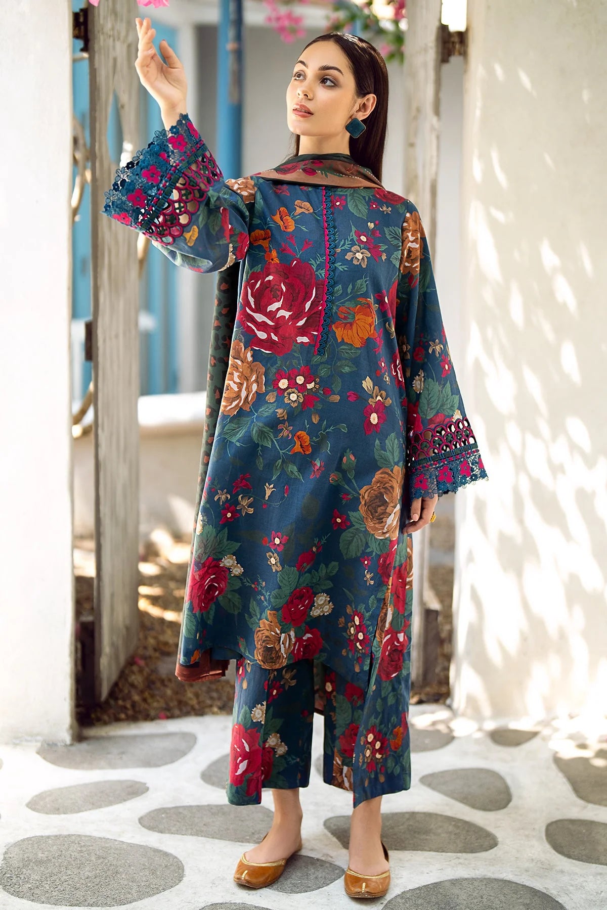 WDR-106| Lawn Cotton Dress